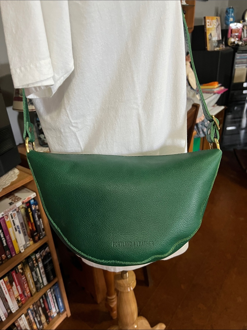 Portland Leather Forest Green Pebbled Leather Accessory - Picture 2 of 5